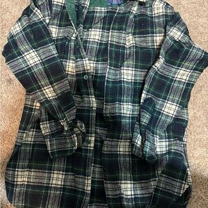 Pure Virgin Wool Flannel shirt Pendleton Campbell tartan